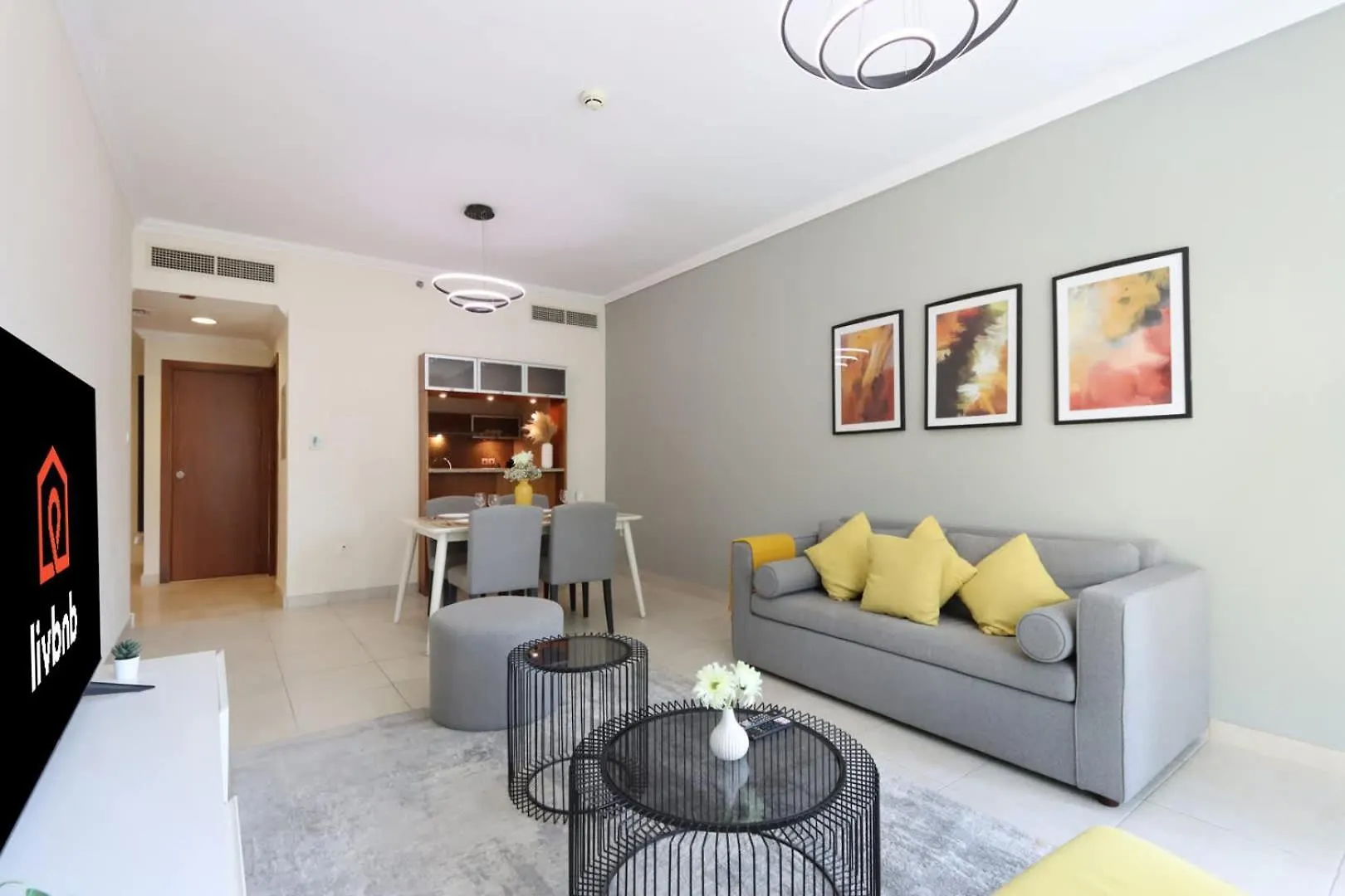 Apartment Livbnb-Stylish 1Br With Marina Views Close To The Beach Dubai