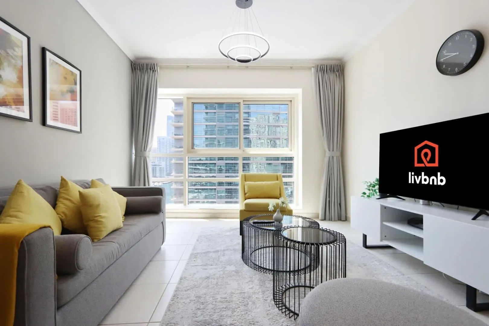 Livbnb-Stylish 1Br With Marina Views Close To The Beach Dubai
